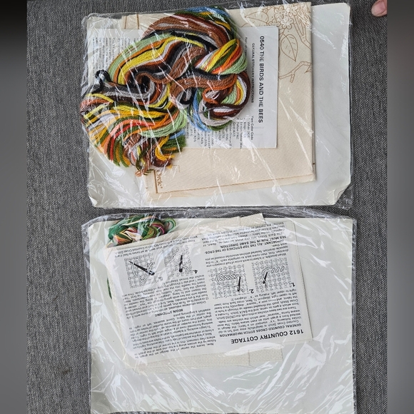 The Creative Circle #0540 & 1612 Birds Floral Cottagecore Embroidery Sealed - Picture 2 of 5